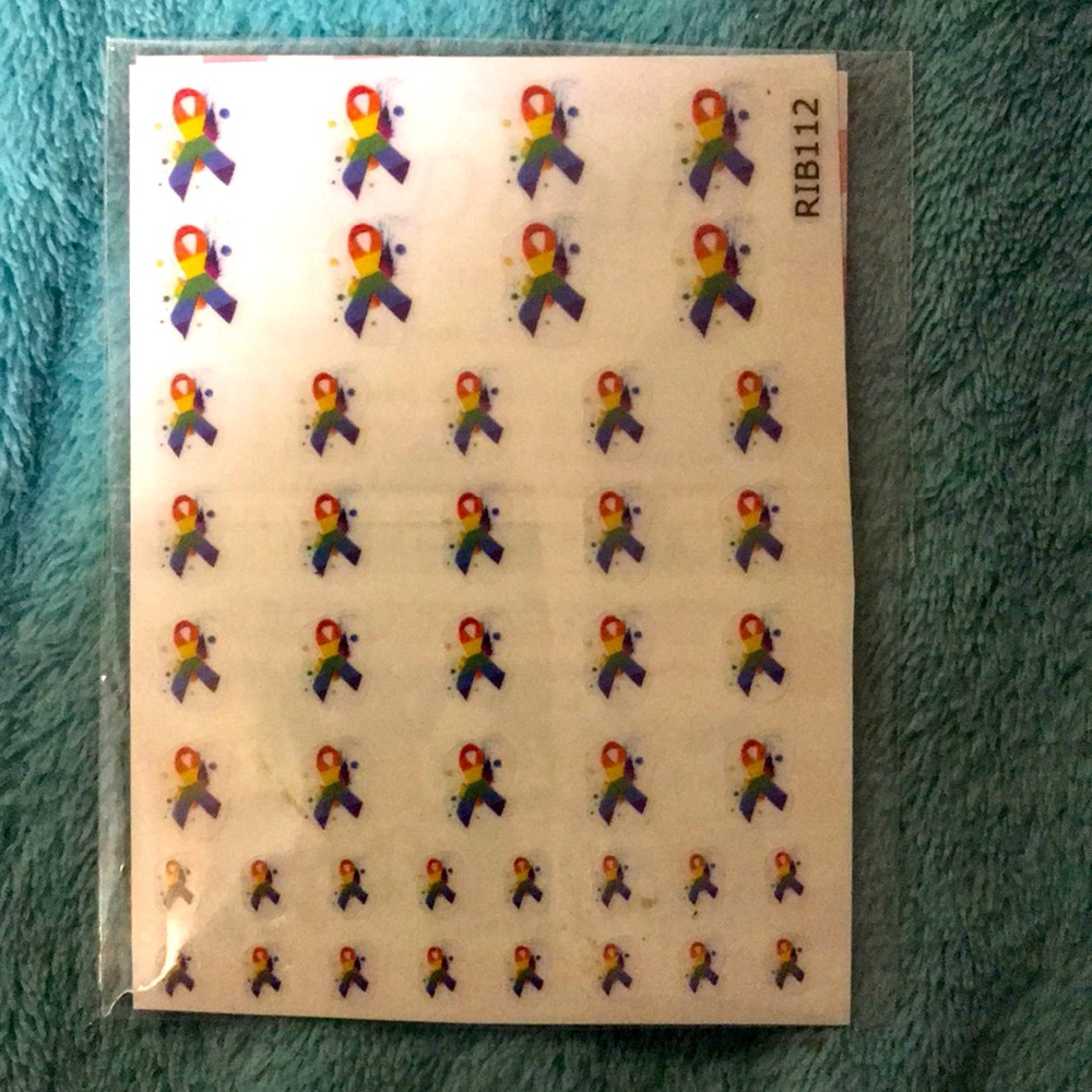 Pride nail decals